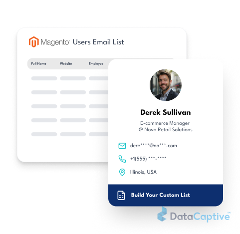 Magento Users Contact List