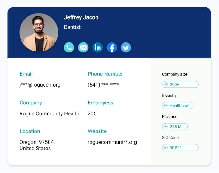 email list of dentists