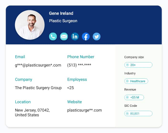 Plastic Surgery Email List