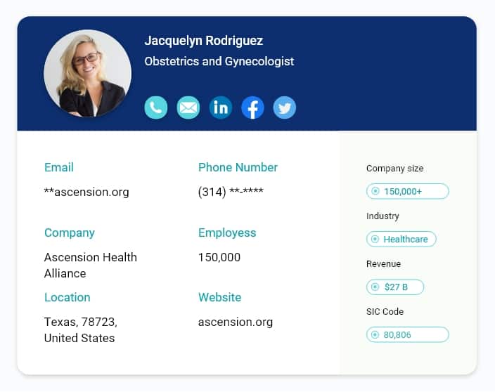 Verified Obstetricians and Ggynecologists Database