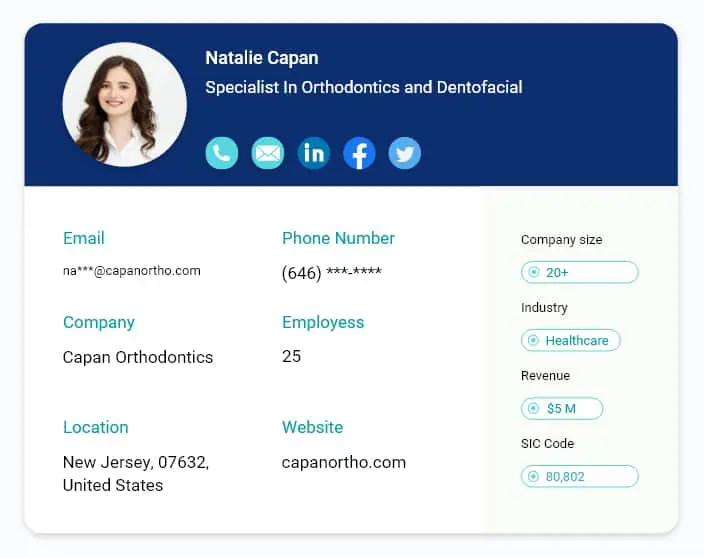 Orthodontics and Dentofacial Specialist Leads