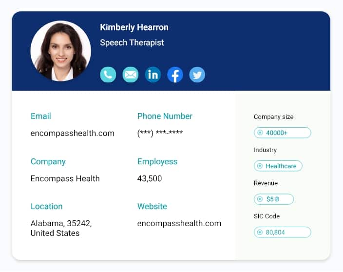 Speech Therapist Mailing Addresses