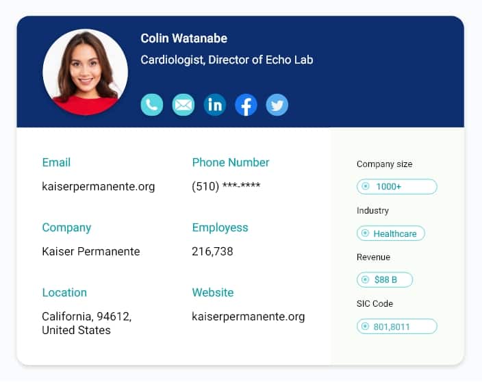 Cardiologists Contact Database