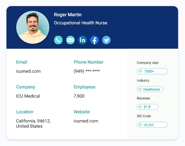 Occupational Health Nurses Data Sets