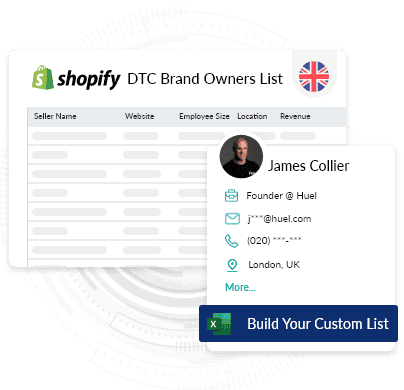 Shopify DTC Brand Owners List in UK