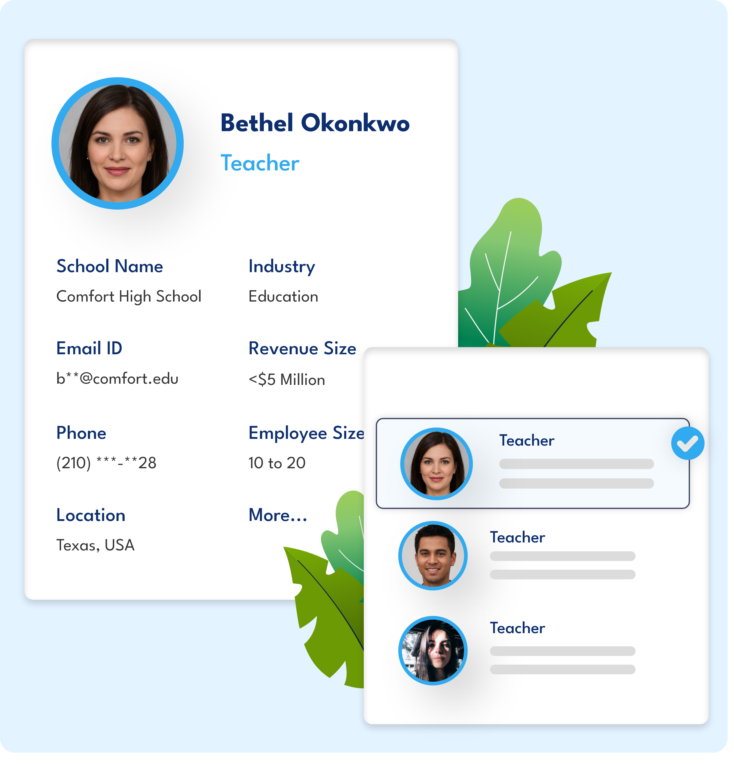 Sample list of Teachers Email List