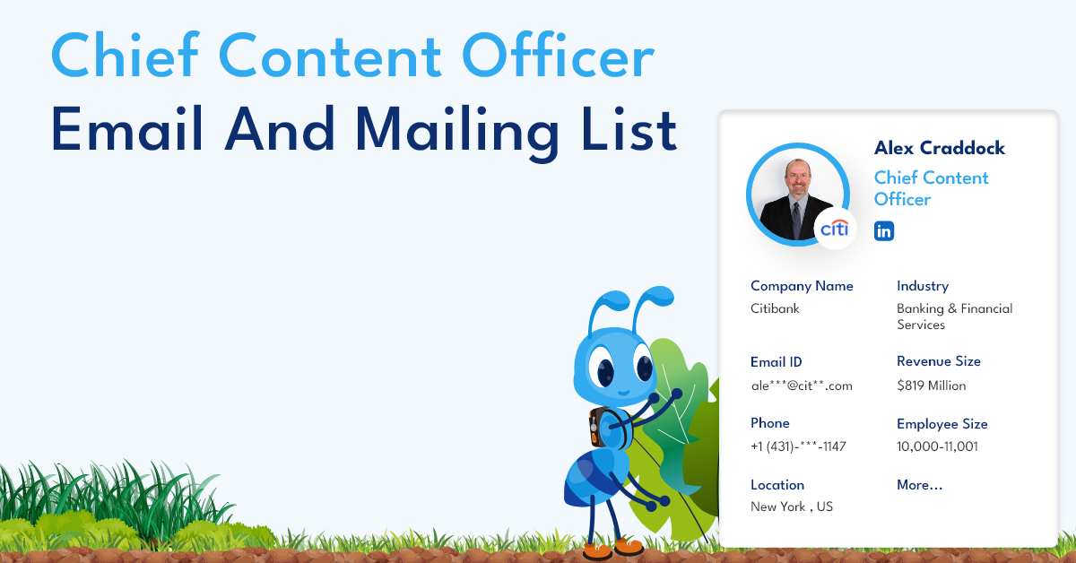 Chief Content Officers Email List - DataCaptive