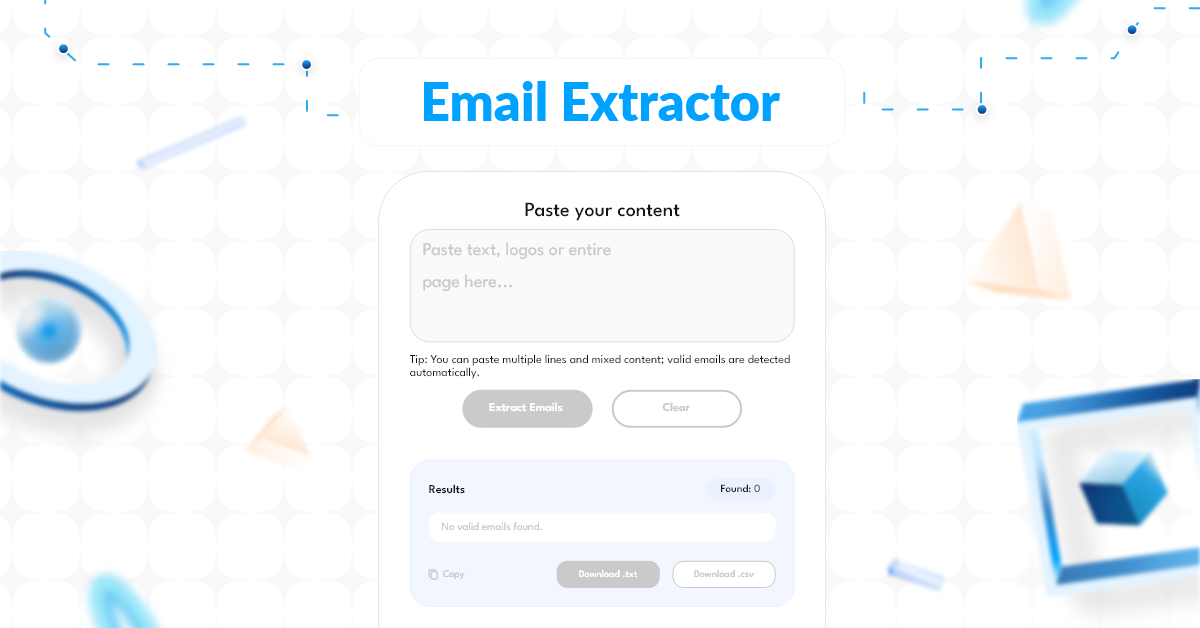 Free Email Extractor | Pull Emails from Text & Files