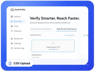 email verifier CSV upload